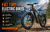 Fat Tire Electric Bikes: Ultimate Comfort, Power and All-Terrain Performance