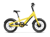 Heybike EC Compact City Electric Bike with black seat and wheels on a white background - Yellow