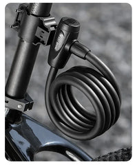 WEST BIKING Antifreezing Bicycle Cable Lock Portable Anti-Theft Bike Wire Lock With 2 Keys E-Bike Scooter Motorcycle Safety Lock