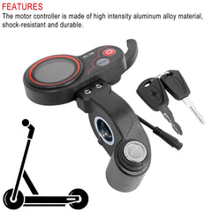Electric Scooter Meter 6 Pin Display ZQ-100 LCD Display Mileage Meter Speed Adjustable for Electric Scooter Dashboard With Key