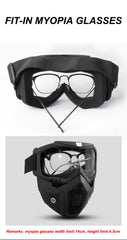 Outdoor Sport Windproof Mask Goggle HD Motorcycle Glasses Snowboard Eyewear Riding Motocross Summer UV Protection Sunglasses