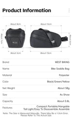 WEST BIKING Bicycle Tail Bag - Pogo Cycles