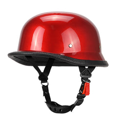 Motorcycle Half Helmet German Leather Vintage Helmet Casco Moto Motorcycle Open Face Helmet Biker Pilot DOT Certification S-XXL