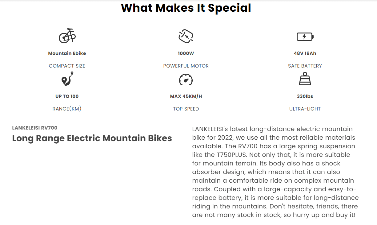 Lankeleisi RV700 Electric Mountain Bike - Pogo Cycles available in cycle to work