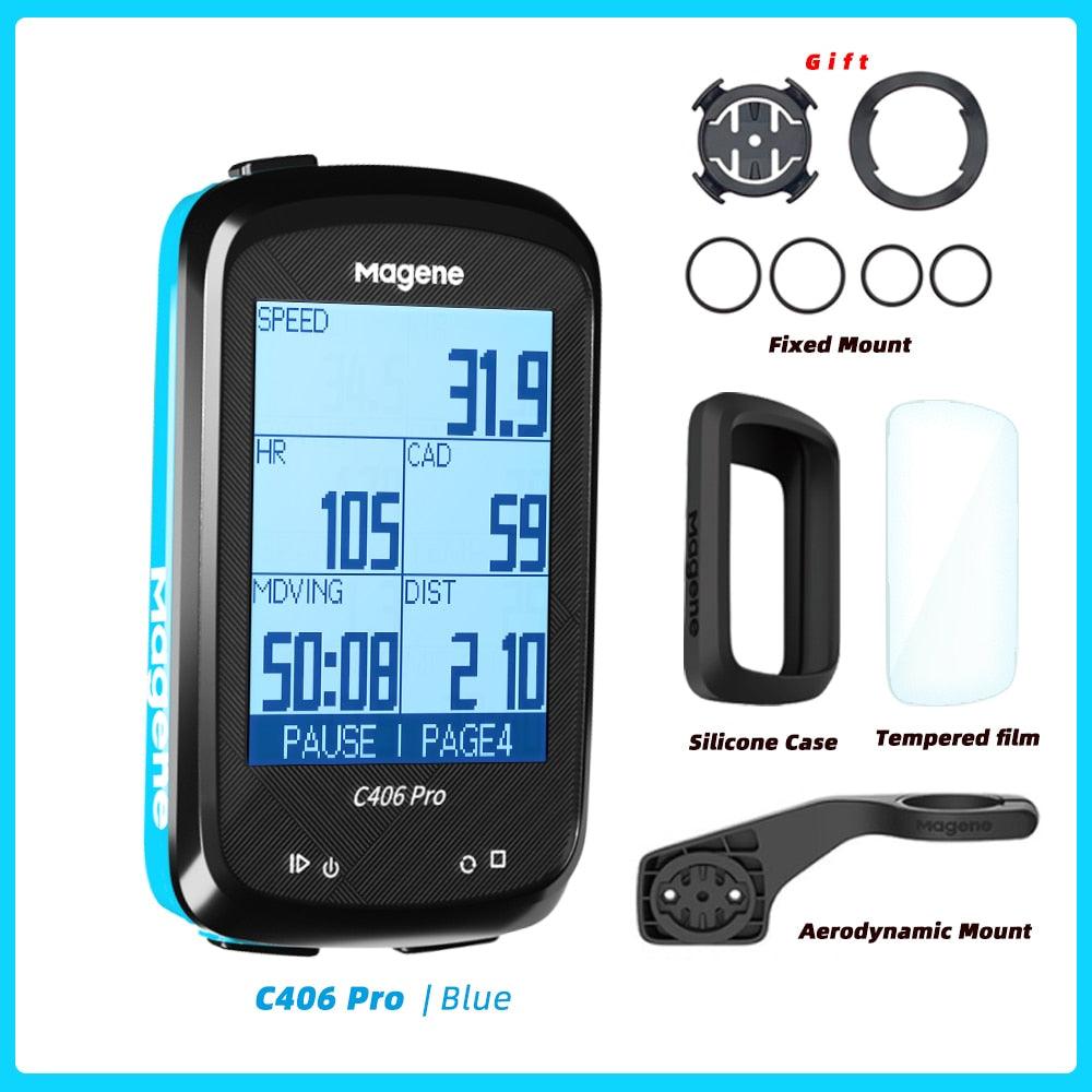 Magene C406 Bike GPS Computer C406 Pro MTB Road Cycle Smart Wireless Waterproof Speedometer Bicycle Odometer Stra - Pogo Cycles