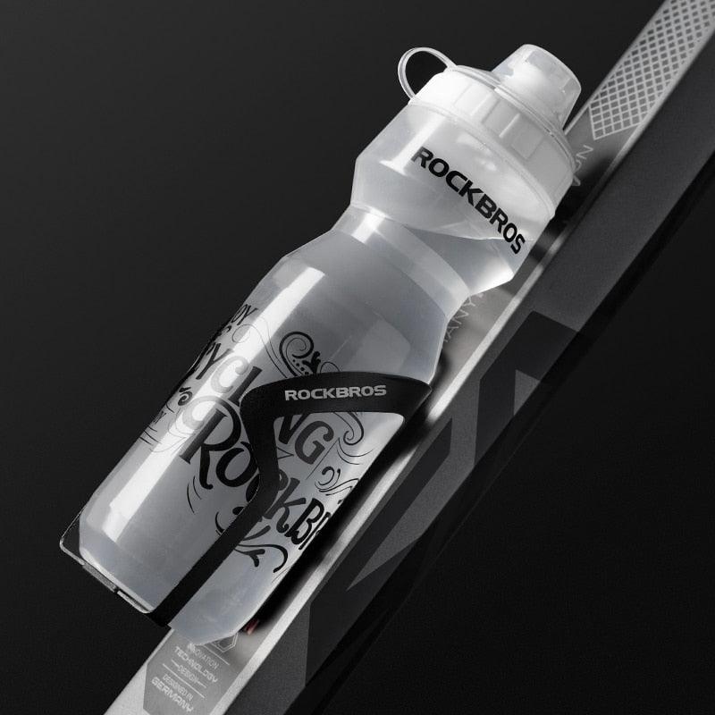 ROCKBROS 750ml Bicycle Water Bottle Food Grade Sports Fitness Running Riding Camping Hiking Kettle Leak-proof Bike Bottle Cage - Pogo Cycles