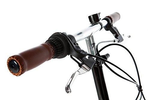 Moma Bikes, TOP CLASS 24", Folding City Bike, Black, Aluminum, 6 Speeds, Comfort Saddle