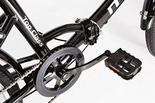 Moma Bikes, TOP CLASS 24", Folding City Bike, Black, Aluminum, 6 Speeds, Comfort Saddle