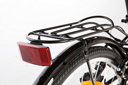 Moma Bikes, TOP CLASS 24", Folding City Bike, Black, Aluminum, 6 Speeds, Comfort Saddle