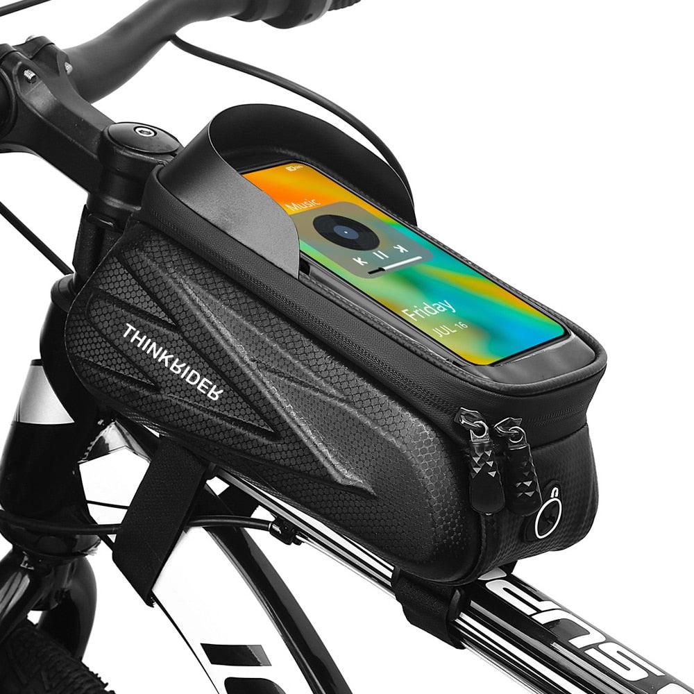 Fahrrad Touchscreen Handyhalter Tasche, Wasserdichte Fahrradlenker