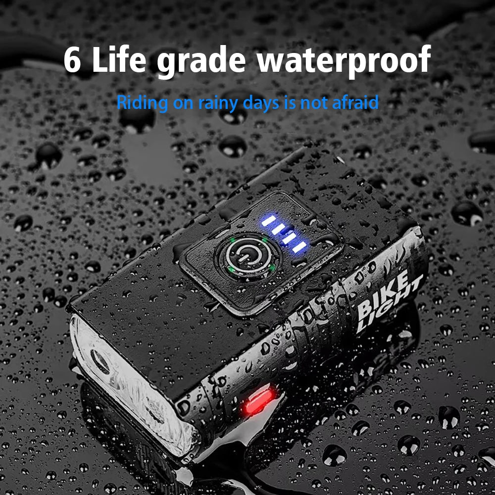 1000LM Bike Light Headlight T6 Bicycle Flashlight LED USB Rechargeable Torch Aluminum Alloy Cycling High Beam Low Accessories 10