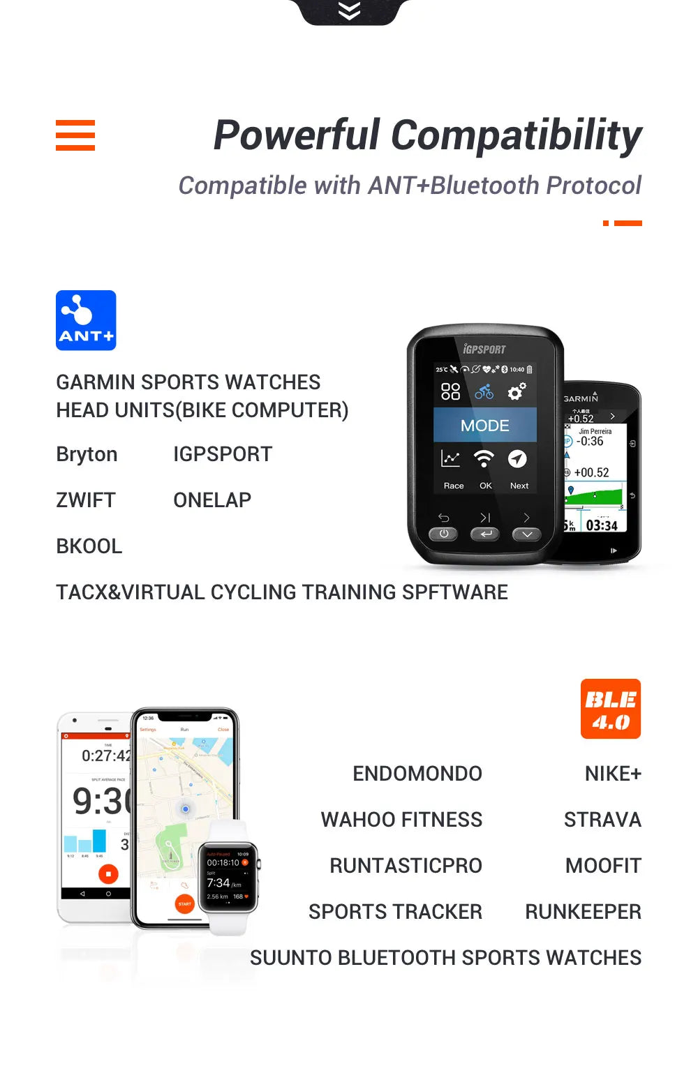 Magene S3+ Speed Cadence Sensor ANT Bluetooth Computer Speedmeter Dual Sensor Bike Accessories Compatible with WahooOnelap Zwift