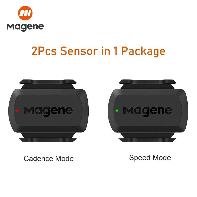 Magene S3+ Speed Cadence Sensor ANT Bluetooth Computer Speedmeter Dual Sensor Bike Accessories Compatible with WahooOnelap Zwift