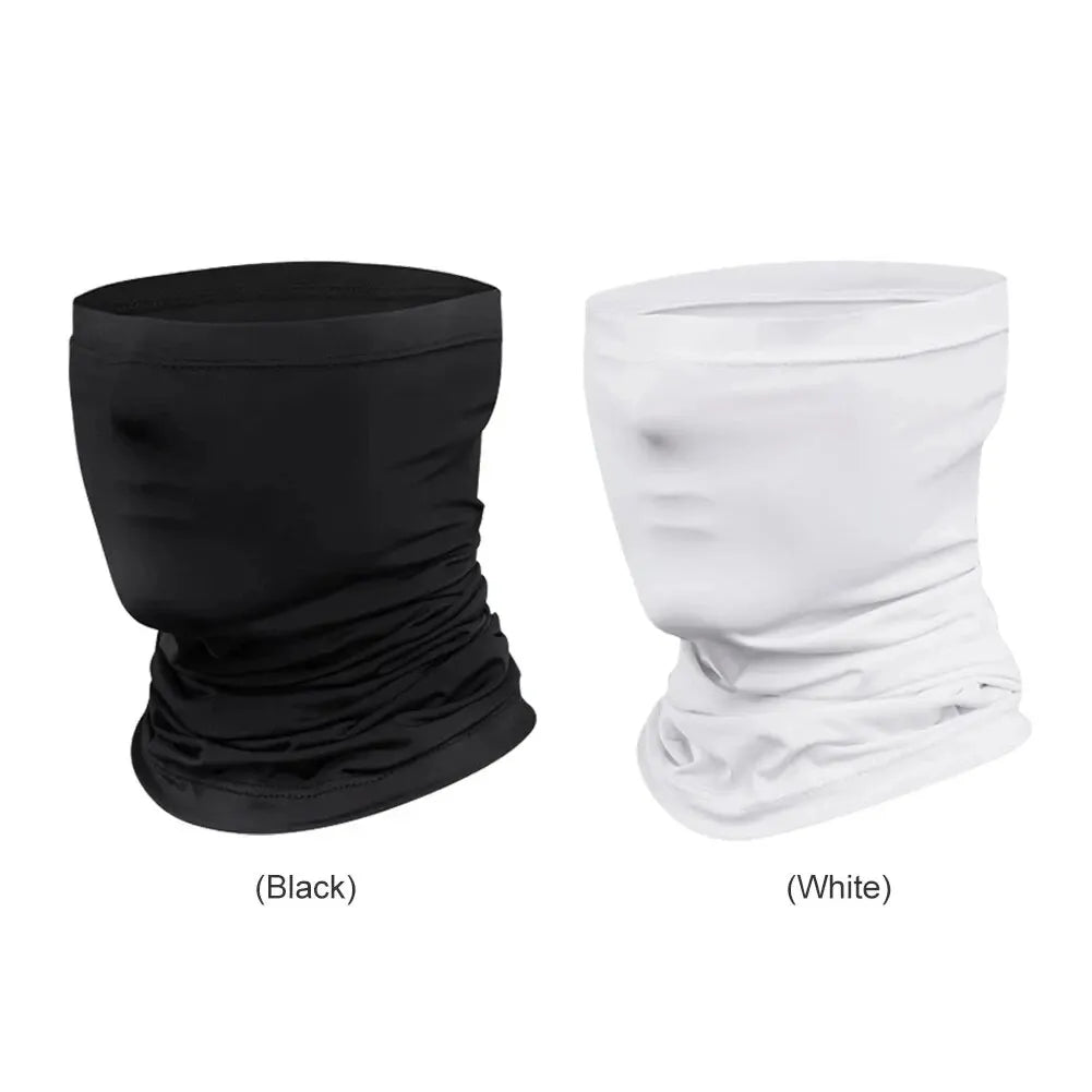 Summer Cycling Face Cover Mask Ice Silk Anti UV Scarf Headband Bandana Anti UV Scarf Headband Scarf Fishing Hiking Accessories