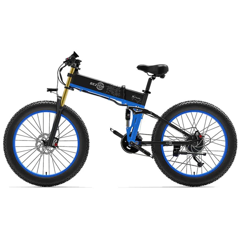 Bezior X Plus Electric Mountain Folding Electric Bike - US - Pogo Cycles