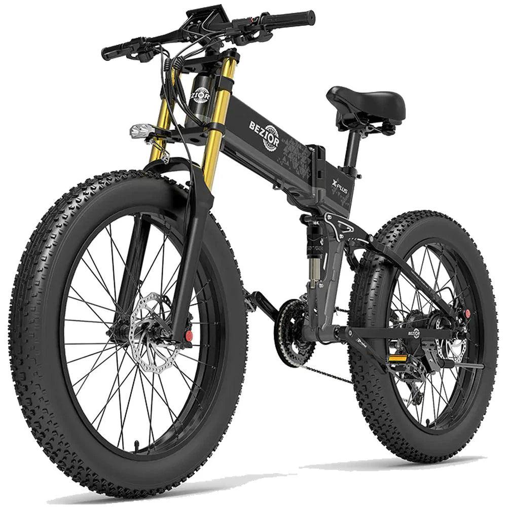 Bezior X Plus Electric Mountain Folding Electric Bike - US - Pogo Cycles