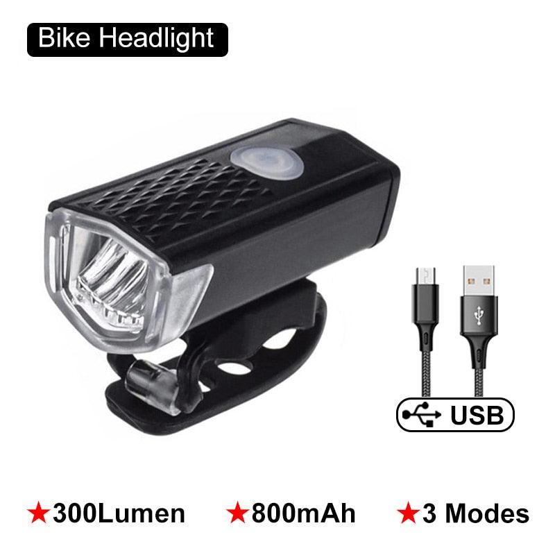 1/2PCS Bicycle Light LED USB Rechargeable Headlight MTB Mountain Bike Rainproof Cycling Front Headlamp Bike Warning Flashlight - Pogo Cycles