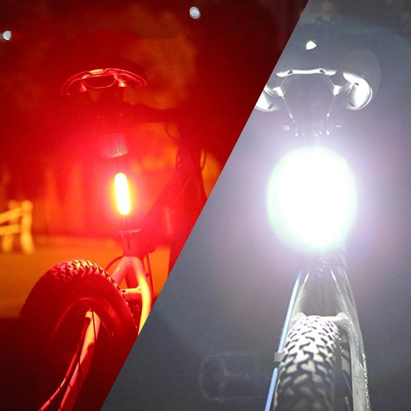 Bicycle Rear Light Waterproof USB Rechargeable LED Safety Warning Lamp Bike Flashing Accessories Night Riding Cycling Taillight - Pogo Cycles