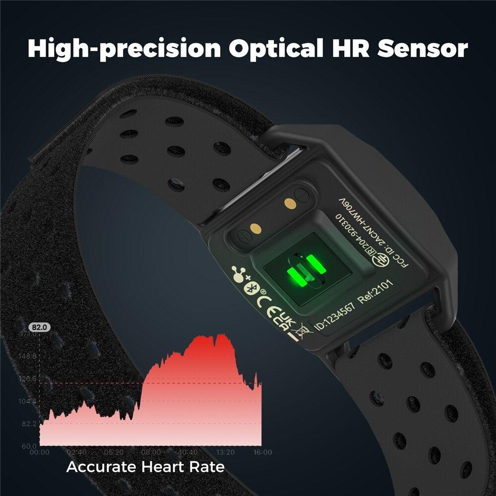 COOSPO Heart Rate Monitor Armband Optical Fitness Outdoor Beat Sensor Bluetooth 4.0 ANT For Garmin Wahoo Bike Computer - Pogo Cycles