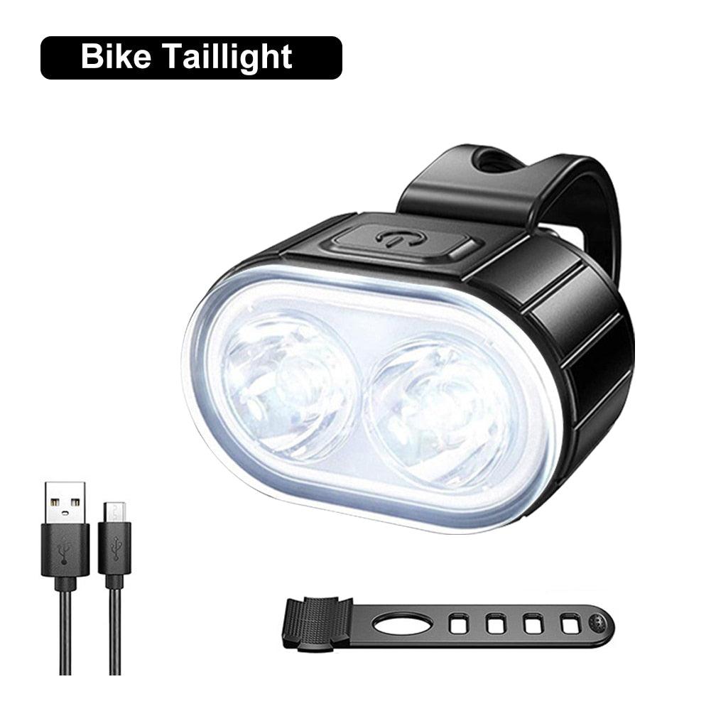 Cycling Bicycle Front Rear Light Set Bike USB Charge Headlight Light MTB Waterproof Taillight LED Lantern Bicycle Accessories - Pogo Cycles