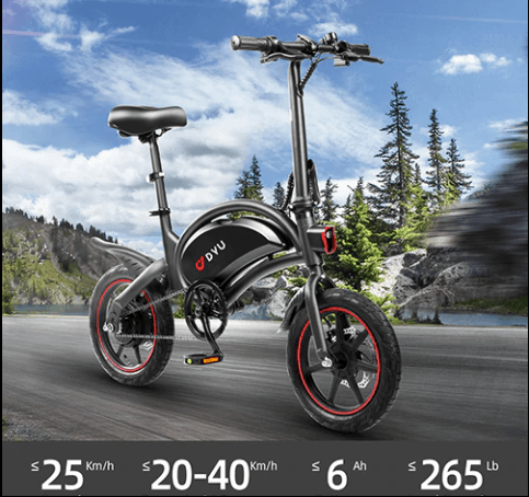 DYU D3F Upgraded Folding Electric Bike - Pre-order - Pogo Cycles available in cycle to work