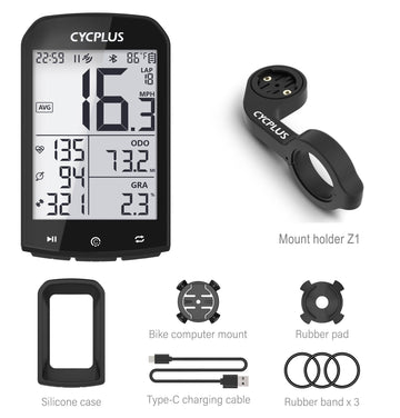 GPS Bike Computer Wireless CYCPLUS M1 Waterproof Speedometer Odometer –  Pogo Cycles