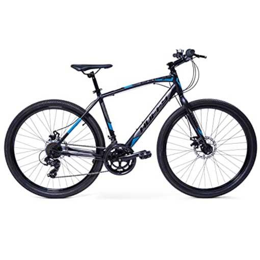 Huffy Carom Mens 27.5 Hybrid Hardtail Gravel Bike 14-Speed Disc Brakes Medium, Black (66929W) - Pogo Cycles