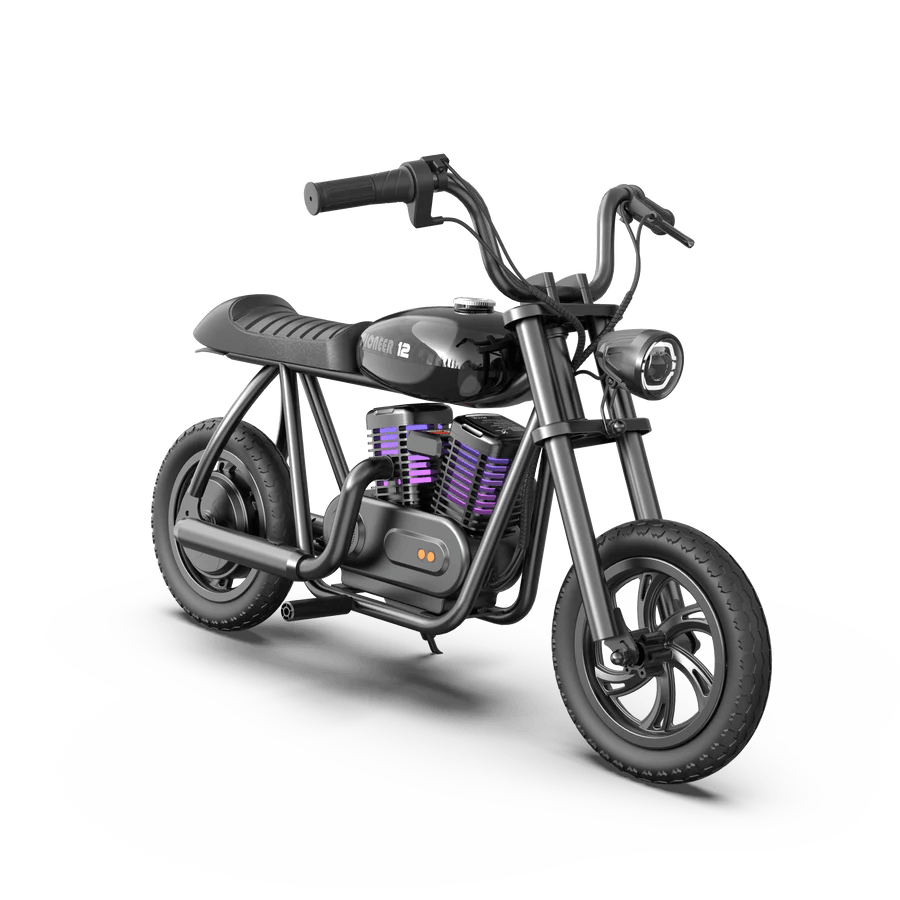 HYPER GOGO Pioneer 12 Plus Electric Chopper Motorcycle for Kids - Pogo Cycles