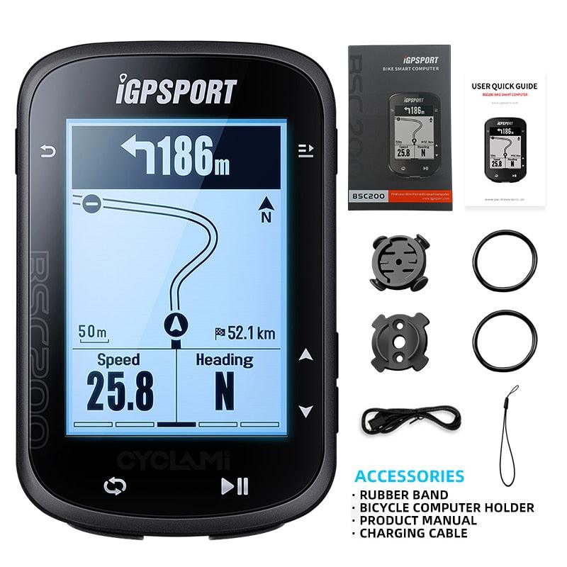 IGPSPORT BSC200 200 Computer da bicicletta wireless GPS Tachimetro per –  Pogo Cycles