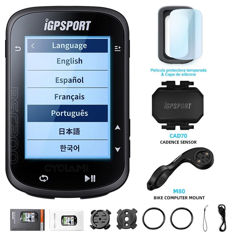 IGPSPORT BSC200 200 Wireless Bicycle Computer GPS Bike Speedometer Cycling Odometer 2.5in ANT+ APP Sync Slope Altitude - Pogo Cycles
