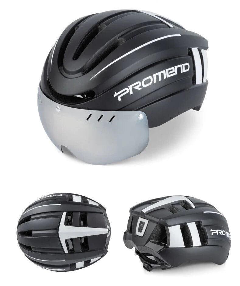 LANKELEISI E-Bike Helmet With LED Warning Lights - Pogo Cycles