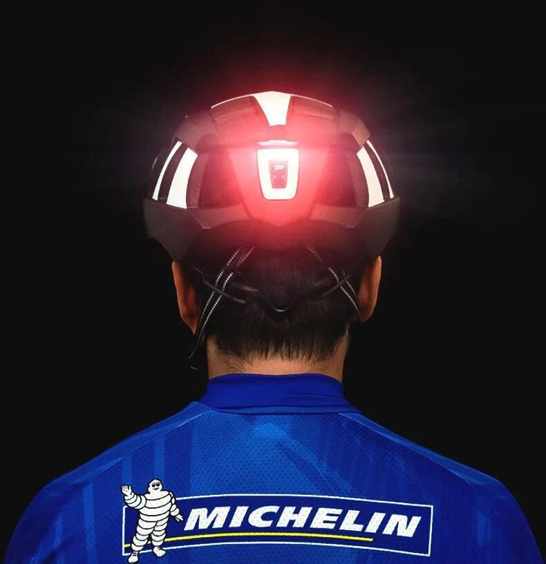 LANKELEISI E-Bike Helmet With LED Warning Lights - Pogo Cycles