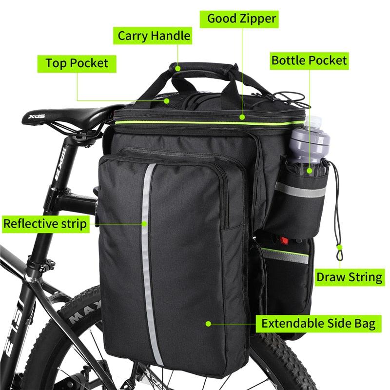 Waterproof Bicycle Saddle Bag Rear 3 in 1 - Pogo Cycles