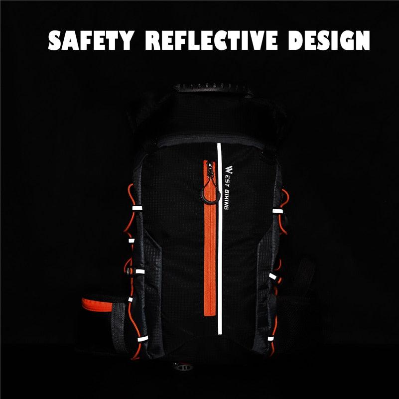 WEST BIKING Waterproof Bicycle Bag Reflective Outdoor Sport Backpack Mountaineering Climbing Travel Hiking Cycling Bag Backpack - Pogo Cycles