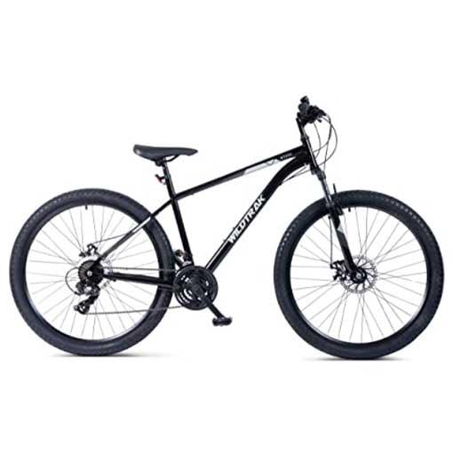 Wildtrak - Mountain Bike, Adult, 27.5 Inch, 21 Speed, Shimano shifters - Black - Pogo Cycles