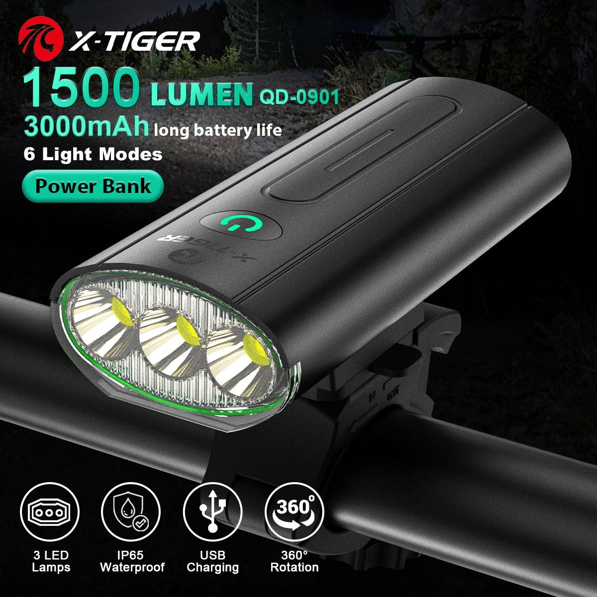 Bike light store power bank