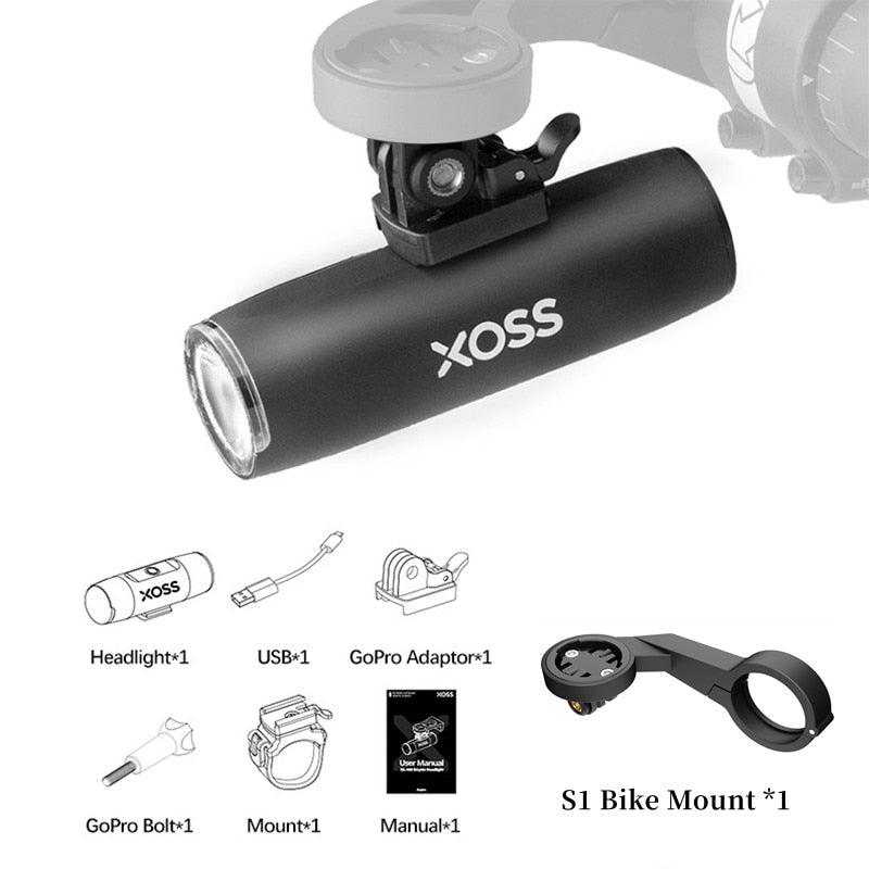 XOSS XL-400 Bicycle Headlight Waterproof Bike Light USB Rechargeable MTB Front Lamp 400Lumen Bicycle Flashlight Lamp Accessories - Pogo Cycles