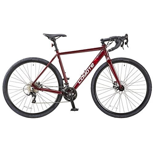 Coyote X GRANITE Gents's Gravel Bike With 27.5-Inch Wheels 15-Inch Frame, Zoom Mechanical Disc Brakes, Red Cherry Colour - Pogo Cycles