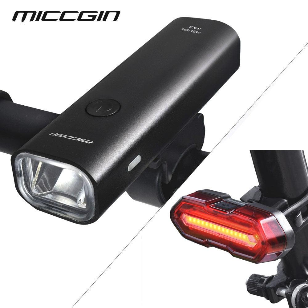 Light Bicycle LED Bike Super Bright Front Rear Set Lantern For Cycling Flashlight USB Rechargeable COB Lamp Accessories MICCGIN - Pogo Cycles