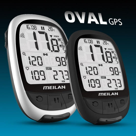 MEILAN Oval M2 Bike GPS Navigation ANT+ Cycling Computer Support Connect With Cadence Heart Rate Female Male Round Shape Meter - Pogo Cycles