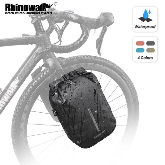 Rhinowalk Bike Quick Release Fork Bag Waterproof 4L 6L Cycling Bicycle Front Pack Mount Electric Scooter Storage Vehicle Bag - Pogo Cycles