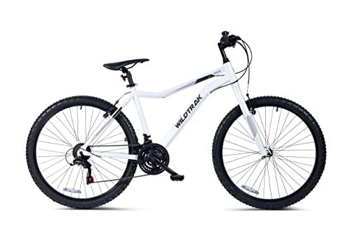 Wildtrak - Alloy Mountain Bike, Adult, 26 Inch, 18 Speed, Shimano shifters - White - Pogo Cycles